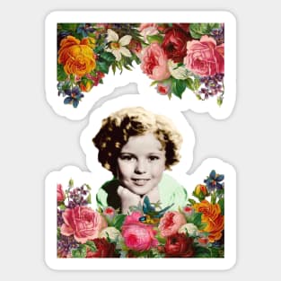 Shirley Temple Spring Sticker